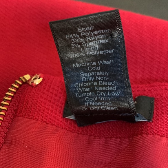 Ann Taylor Ruby Red Petite Skirt Size 4P - Picture 8 of 11